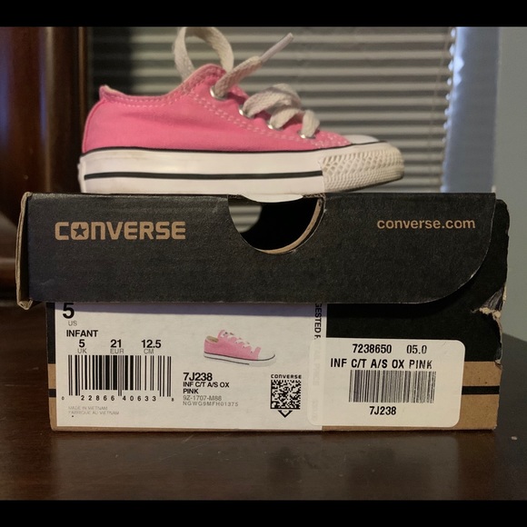 pink converse size 5